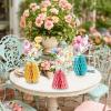 SUNBEAUTY 9 PCS Sunflower Honeycomb Centerpieces Sunflower Party Decorations Yellow Honeycomb Table Centerpiece for Spring Summer Garden Themed Birthday Baby Shower Decor(Wildflower)