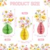 SUNBEAUTY 9 PCS Sunflower Honeycomb Centerpieces Sunflower Party Decorations Yellow Honeycomb Table Centerpiece for Spring Summer Garden Themed Birthday Baby Shower Decor(Daisy)