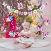 SUNBEAUTY Shark Birthday Party Decorations Shark Birthday Banner Ocean Theme Party Decoration Under The Sea Shark Garland Blue Ocean Swirls Hanging Wall Decor for Boys Baby Shower Beach Summer Party(Butterfly)