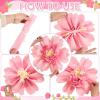 SUNBEAUTY Sunflower Tissue Paper Flowers Giant Paper Flowers Decoration for Wall 19” Large Yellow Floral Tissue Pom Poms Hanging for Wedding Bridal Shower Birthday Classroom Bulletin Board Decor(Pink Orange-12pcs)