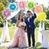 SUNBEAUTY Sunflower Tissue Paper Flowers Giant Paper Flowers Decoration for Wall 19” Large Yellow Floral Tissue Pom Poms Hanging for Wedding Bridal Shower Birthday Classroom Bulletin Board Decor(A-Pastel)