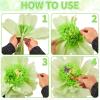 SUNBEAUTY Sunflower Tissue Paper Flowers Giant Paper Flowers Decoration for Wall 19” Large Yellow Floral Tissue Pom Poms Hanging for Wedding Bridal Shower Birthday Classroom Bulletin Board Decor(Pink  Green yellow cream White-20”)