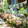 Strawberry Party Banner Berry First Birthday Decor Strawberry Wildflower Garland for Spring Enchanted Garden Tea Party Hanging Floral Strawberry Theme Birthday for Girl Sweet Baby Shower Party (8.2ft)(Green-Spring)