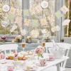 Strawberry Party Banner Berry First Birthday Decor Strawberry Wildflower Garland for Spring Enchanted Garden Tea Party Hanging Floral Strawberry Theme Birthday for Girl Sweet Baby Shower Party (8.2ft)(Sweety-Tea Party)
