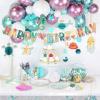 Strawberry Party Banner Berry First Birthday Decor Strawberry Wildflower Garland for Spring Enchanted Garden Tea Party Hanging Floral Strawberry Theme Birthday for Girl Sweet Baby Shower Party (8.2ft)(Sea Theme)