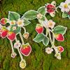 Strawberry Party Banner Berry First Birthday Decor Strawberry Wildflower Garland for Spring Enchanted Garden Tea Party Hanging Floral Strawberry Theme Birthday for Girl Sweet Baby Shower Party (8.2ft)(Red Strawberry Garland)