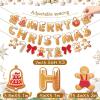Strawberry Party Banner Berry First Birthday Decor Strawberry Wildflower Garland for Spring Enchanted Garden Tea Party Hanging Floral Strawberry Theme Birthday for Girl Sweet Baby Shower Party (8.2ft)(Christmas Gingerbread Man Banner)