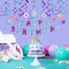Strawberry Party Banner Berry First Birthday Decor Strawberry Wildflower Garland for Spring Enchanted Garden Tea Party Hanging Floral Strawberry Theme Birthday for Girl Sweet Baby Shower Party (8.2ft)(Mermaid Theme)