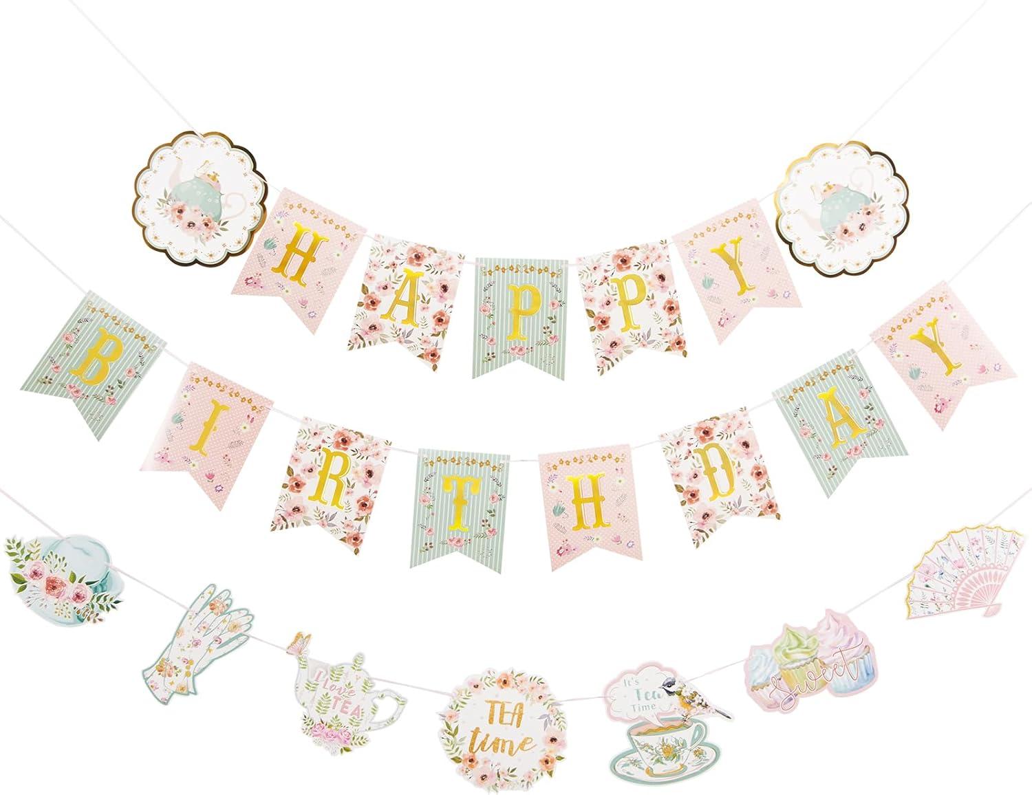 image:imageSUNBEAUTY Starfish Seashell Banner Ocean Theme Party Decoration Jellyfish Hanging Garland 98ft Blue Bubble Garlands for Under The Sea Beach Theme Birthday Decor Mermaid Summer Party DecorSweetyTea Party