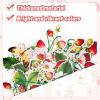 SUNBEAUTY Starfish Seashell Banner Ocean Theme Party Decoration Jellyfish Hanging Garland 9.8ft Blue Bubble Garlands for Under The Sea Beach Theme Birthday Decor Mermaid Summer Party Decor(Red Strawberry Garland)