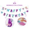 SUNBEAUTY Starfish Seashell Banner Ocean Theme Party Decoration Jellyfish Hanging Garland 9.8ft Blue Bubble Garlands for Under The Sea Beach Theme Birthday Decor Mermaid Summer Party Decor(Mermaid Theme)