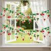 SUNBEAUTY Starfish Seashell Banner Ocean Theme Party Decoration Jellyfish Hanging Garland 9.8ft Blue Bubble Garlands for Under The Sea Beach Theme Birthday Decor Mermaid Summer Party Decor(Red Strawberry Garland)