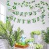 SUNBEAUTY Starfish Seashell Banner Ocean Theme Party Decoration Jellyfish Hanging Garland 9.8ft Blue Bubble Garlands for Under The Sea Beach Theme Birthday Decor Mermaid Summer Party Decor(Green-Spring)