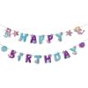 SUNBEAUTY Starfish Seashell Banner Ocean Theme Party Decoration Jellyfish Hanging Garland 9.8ft Blue Bubble Garlands for Under The Sea Beach Theme Birthday Decor Mermaid Summer Party Decor(Mermaid Theme)
