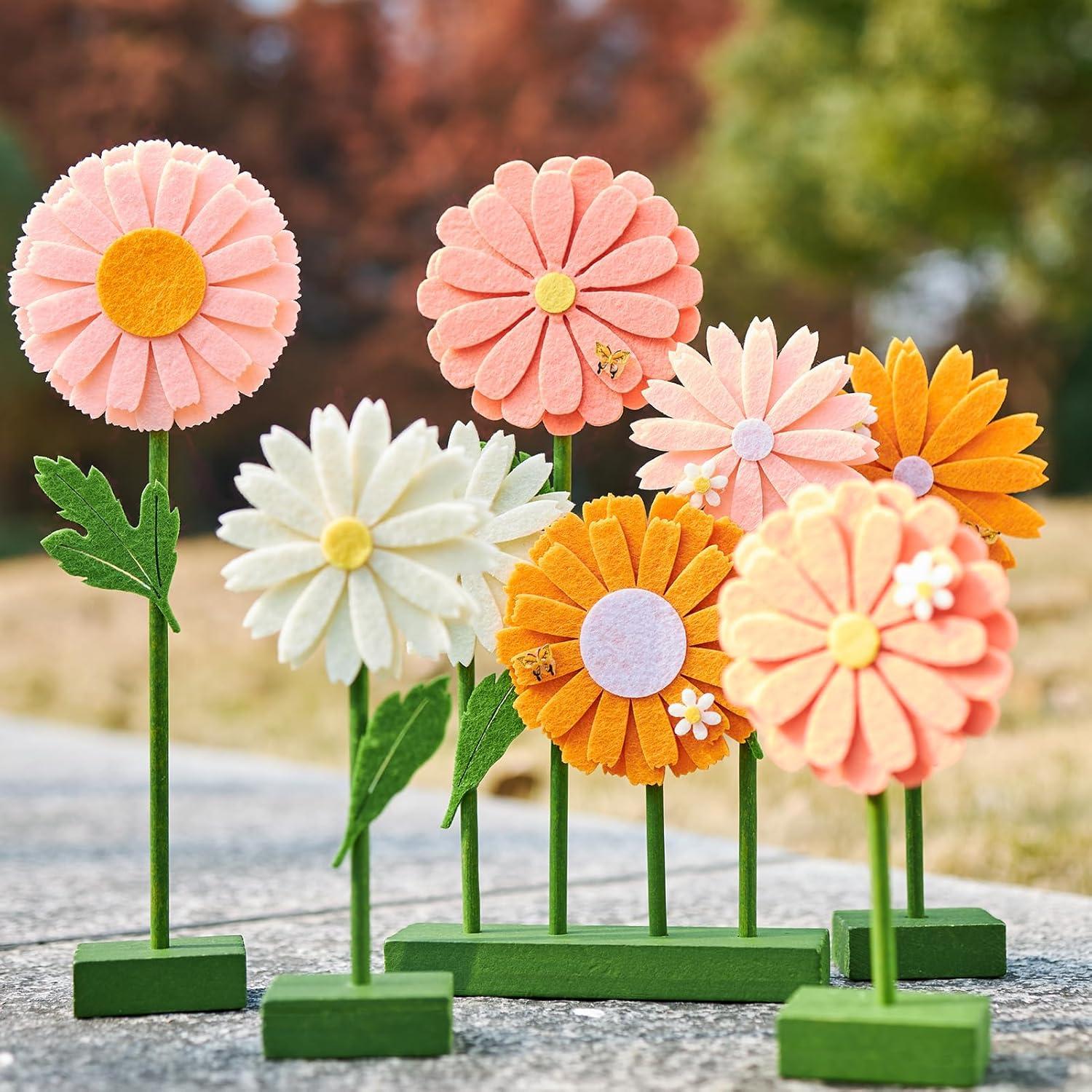 image:imageSUNBEAUTY Fairy Birthday Party Decorations Fairy First Centerpieces for Tables 3D Fairies Honeycomb Centerpieces with Rabbits Enchanted Party Table Topper for Spring Garden Woodland Forest BirthdayPink Orange Daisy