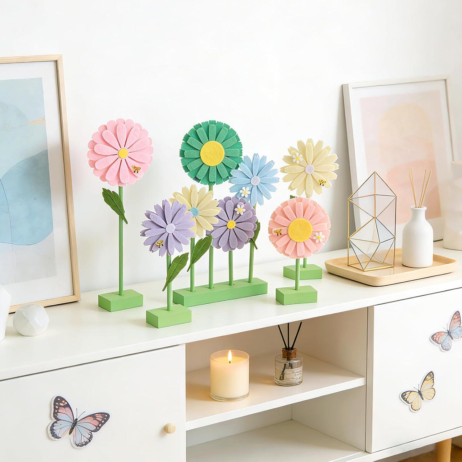 image:imageSUNBEAUTY Fairy Birthday Party Decorations Fairy First Centerpieces for Tables 3D Fairies Honeycomb Centerpieces with Rabbits Enchanted Party Table Topper for Spring Garden Woodland Forest BirthdayPastel Daisy