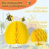 SUNBEAUTY Fairy Birthday Party Decorations Fairy First Centerpieces for Tables 3D Fairies Honeycomb Centerpieces with Rabbits Enchanted Party Table Topper for Spring Garden Woodland Forest Birthday(Honey Bee)