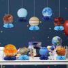 SUNBEAUTY Fairy Birthday Party Decorations Fairy First Centerpieces for Tables 3D Fairies Honeycomb Centerpieces with Rabbits Enchanted Party Table Topper for Spring Garden Woodland Forest Birthday(Solar System Theme)