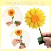 SUNBEAUTY Fairy Birthday Party Decorations Fairy First Centerpieces for Tables 3D Fairies Honeycomb Centerpieces with Rabbits Enchanted Party Table Topper for Spring Garden Woodland Forest Birthday(Orange Yellow Sunflower)