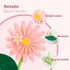 SUNBEAUTY Fairy Birthday Party Decorations Fairy First Centerpieces for Tables 3D Fairies Honeycomb Centerpieces with Rabbits Enchanted Party Table Topper for Spring Garden Woodland Forest Birthday(Pink White Daisy)