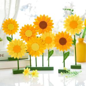 SUNBEAUTY Fairy Birthday Party Decorations Fairy First Centerpieces for Tables 3D Fairies Honeycomb Centerpieces with Rabbits Enchanted Party Table Topper for Spring Garden Woodland Forest Birthday(Orange Yellow Sunflower)