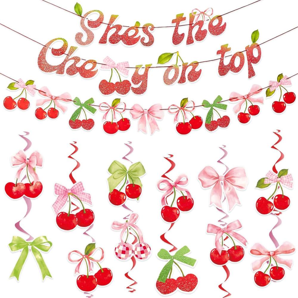 image:imageSUNBEAUTY Ballerina Birthday Party Decorations Pink Ballet Girls Happy Birthday Banners Ballet Themed Hanging Banner Flower Garland Wall Ceiling Decor for Girls Tutu Dance Party SuppliesCherry Pink