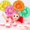 SUNBEAUTY 6 Pcs Large Boho Tissue Paper Flowers 12” Giant Crepe Paper Flowers Decorations for Birthday Mexican Fiesta Spring Wedding Flower Backdrop Baby Bridal Shower Carnival Party Wall Decor(Pastel)