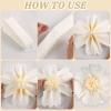 SUNBEAUTY 6 Pcs Large Boho Tissue Paper Flowers 12” Giant Crepe Paper Flowers Decorations for Birthday Mexican Fiesta Spring Wedding Flower Backdrop Baby Bridal Shower Carnival Party Wall Decor(White)