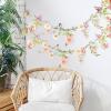 SUNBEAUTY Wildflower Banner 2 Pcs Garden Party Flower Spring Summer Reusable Waterproof Garland 9.8FT for Enchanted Garden Woodland Tropical Wedding Baby Shower Birthday Tea Supplies Girl Decorations(Pet Flowers – Pink)