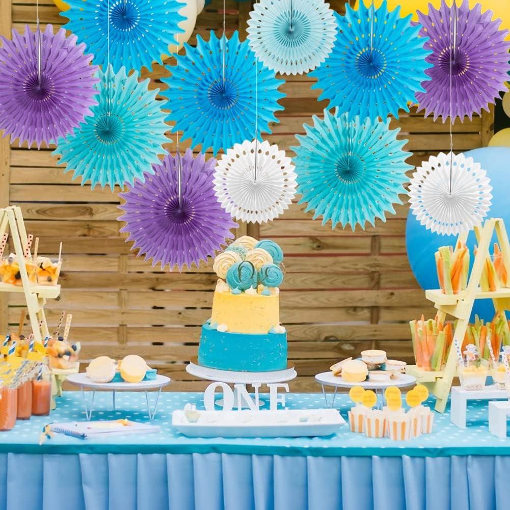 image:imageSUNBEAUTY14PCS Pastel Paper Fans Party Decoration Paper Flowers Decorations for Wall Hanging Paper Flowers Floral Backdrop Flower Garland for Birthday Baby Shower Spring Decor Classroom DecorationsWdmermaid