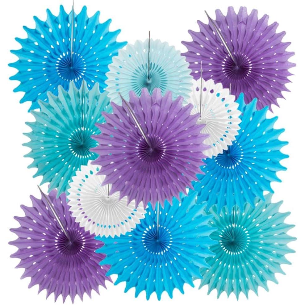 image:imageSUNBEAUTY14PCS Pastel Paper Fans Party Decoration Paper Flowers Decorations for Wall Hanging Paper Flowers Floral Backdrop Flower Garland for Birthday Baby Shower Spring Decor Classroom DecorationsWdmermaid