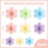 SUNBEAUTY Hanging Paper Fans Colorful Daisy Party Decoration Set Paper Flower Decorations for Wall Paper Fans Reusable Flower Wall Decor for Birthday Fiesta Mexican Party Babyshower Mothers Day(Pastel)
