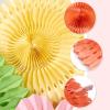 SUNBEAUTY Hanging Paper Fans Colorful Daisy Party Decoration Set Paper Flower Decorations for Wall Paper Fans Reusable Flower Wall Decor for Birthday Fiesta Mexican Party Babyshower Mothers Day(Hdzs-pink Flower)