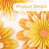 SUNBEAUTY Hanging Paper Fans Colorful Daisy Party Decoration Set Paper Flower Decorations for Wall Paper Fans Reusable Flower Wall Decor for Birthday Fiesta Mexican Party Babyshower Mothers Day(Orange Daisy)