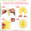 SUNBEAUTY Hanging Paper Fans Colorful Daisy Party Decoration Set Paper Flower Decorations for Wall Paper Fans Reusable Flower Wall Decor for Birthday Fiesta Mexican Party Babyshower Mothers Day(Hdzs-pink Flower)