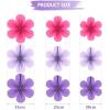 SUNBEAUTY Hanging Paper Fans Colorful Daisy Party Decoration Set Paper Flower Decorations for Wall Paper Fans Reusable Flower Wall Decor for Birthday Fiesta Mexican Party Babyshower Mothers Day(Pink Purple)