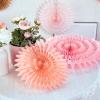 SUNBEAUTY14PCS Pastel Paper Fans Party Decoration Paper Flowers Decorations for Wall Hanging Paper Flowers Floral Backdrop Flower Garland for Birthday Baby Shower Spring Decor Classroom Decorations(Macarons – 11)