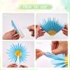 SUNBEAUTY14PCS Pastel Paper Fans Party Decoration Paper Flowers Decorations for Wall Hanging Paper Flowers Floral Backdrop Flower Garland for Birthday Baby Shower Spring Decor Classroom Decorations(Soft Flowers 14)
