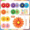 SUNBEAUTY14PCS Pastel Paper Fans Party Decoration Paper Flowers Decorations for Wall Hanging Paper Flowers Floral Backdrop Flower Garland for Birthday Baby Shower Spring Decor Classroom Decorations(Mini multicolor-15)