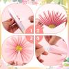 SUNBEAUTY14PCS Pastel Paper Fans Party Decoration Paper Flowers Decorations for Wall Hanging Paper Flowers Floral Backdrop Flower Garland for Birthday Baby Shower Spring Decor Classroom Decorations(Pink Fans – 000)