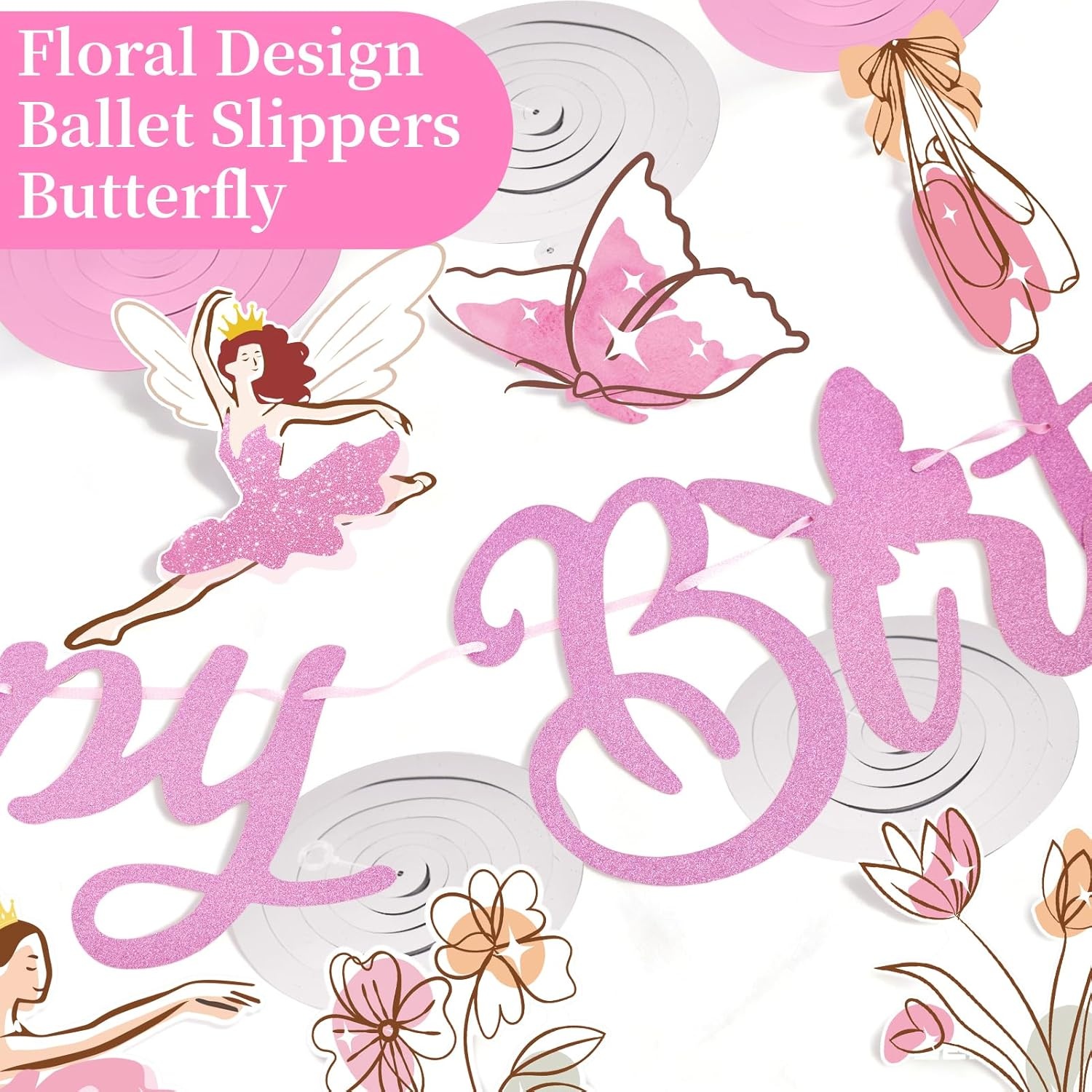image:imageBack to School Decoration School Bus Banner Apple Pencil Hanging Honeycomb Decorations Welcome Back to School Classroom Kindergarten Teacher Appreciation First Day of School Bulletin Board SuppliesBallerina Dancer Banner
