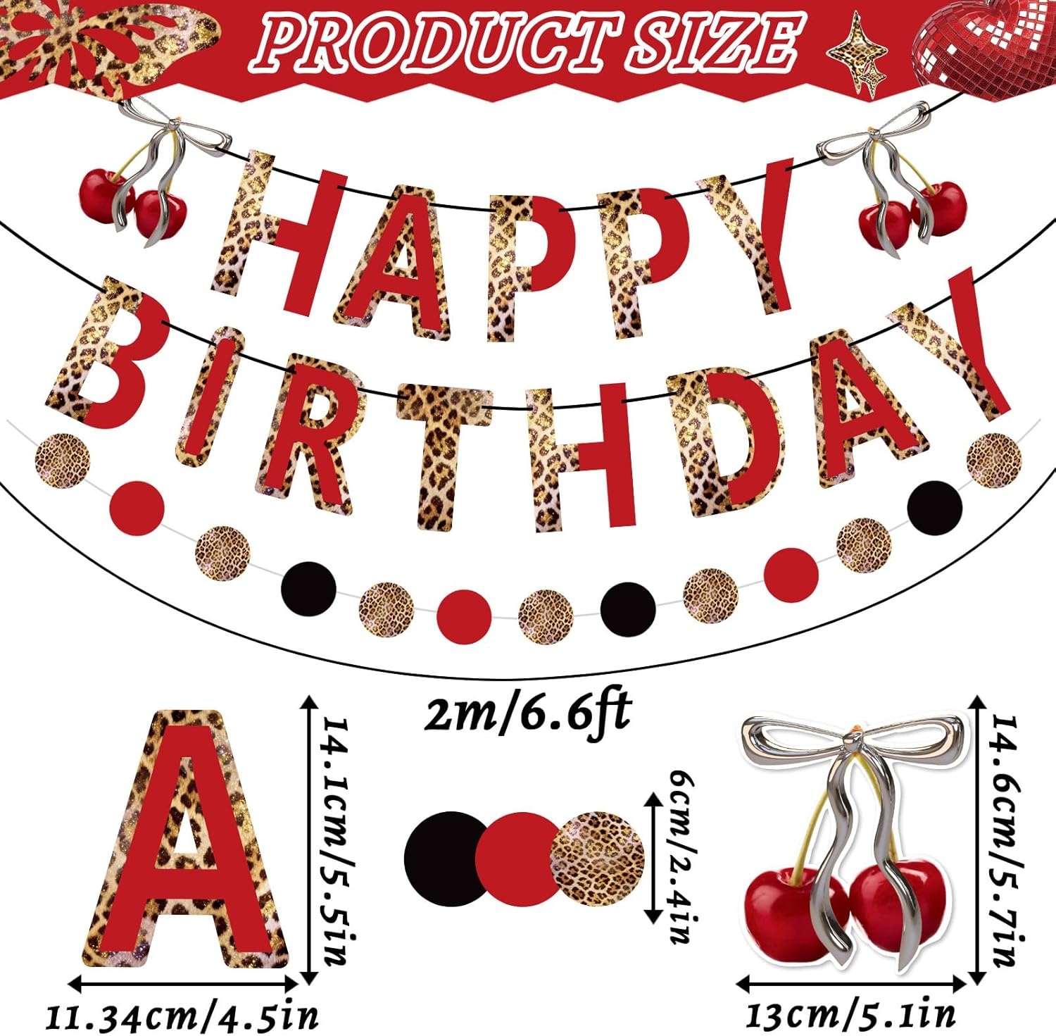 image:imageBack to School Decoration School Bus Banner Apple Pencil Hanging Honeycomb Decorations Welcome Back to School Classroom Kindergarten Teacher Appreciation First Day of School Bulletin Board SuppliesRed Black Cherry Cheetah Print
