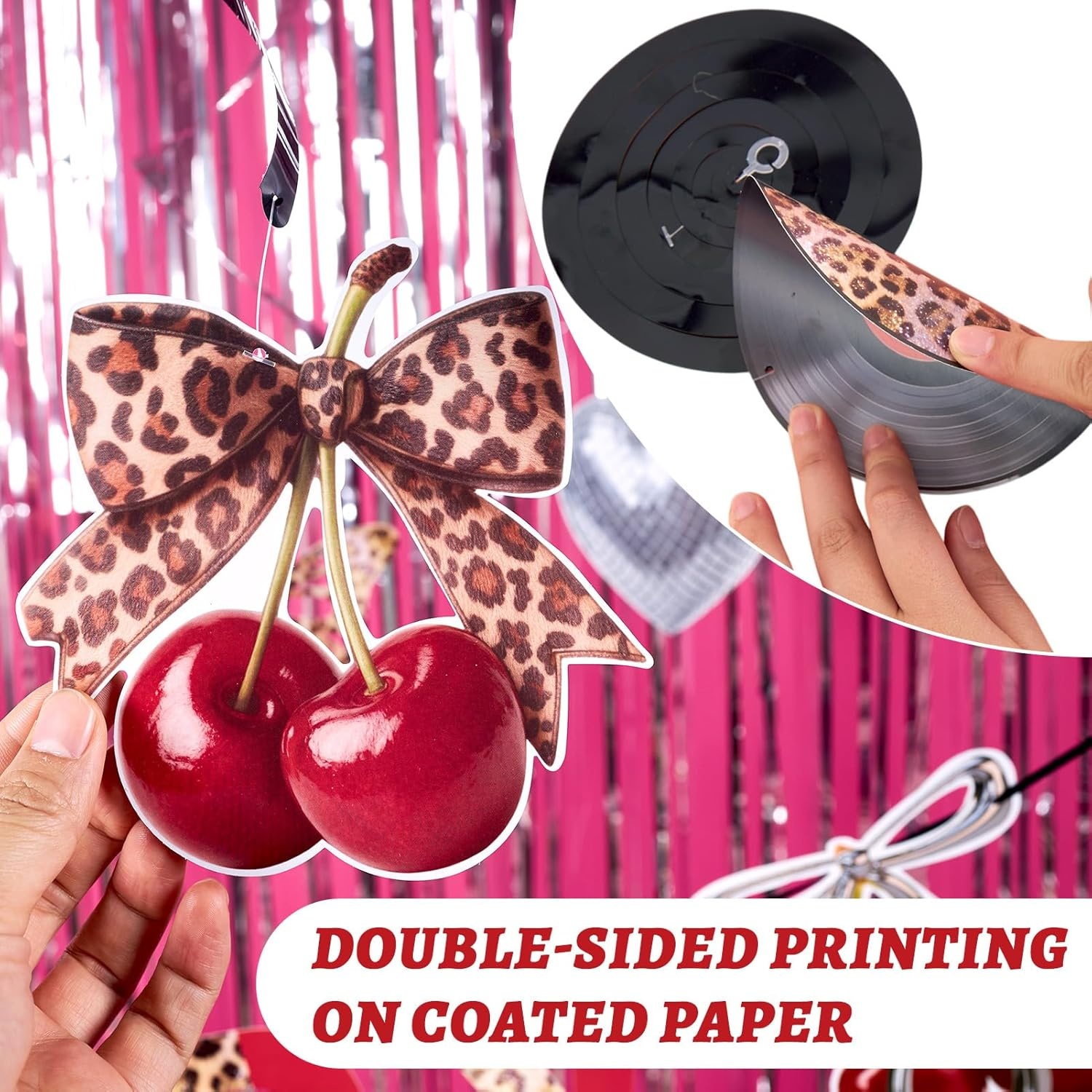 image:imageBack to School Decoration School Bus Banner Apple Pencil Hanging Honeycomb Decorations Welcome Back to School Classroom Kindergarten Teacher Appreciation First Day of School Bulletin Board SuppliesRed Black Cherry Cheetah Print