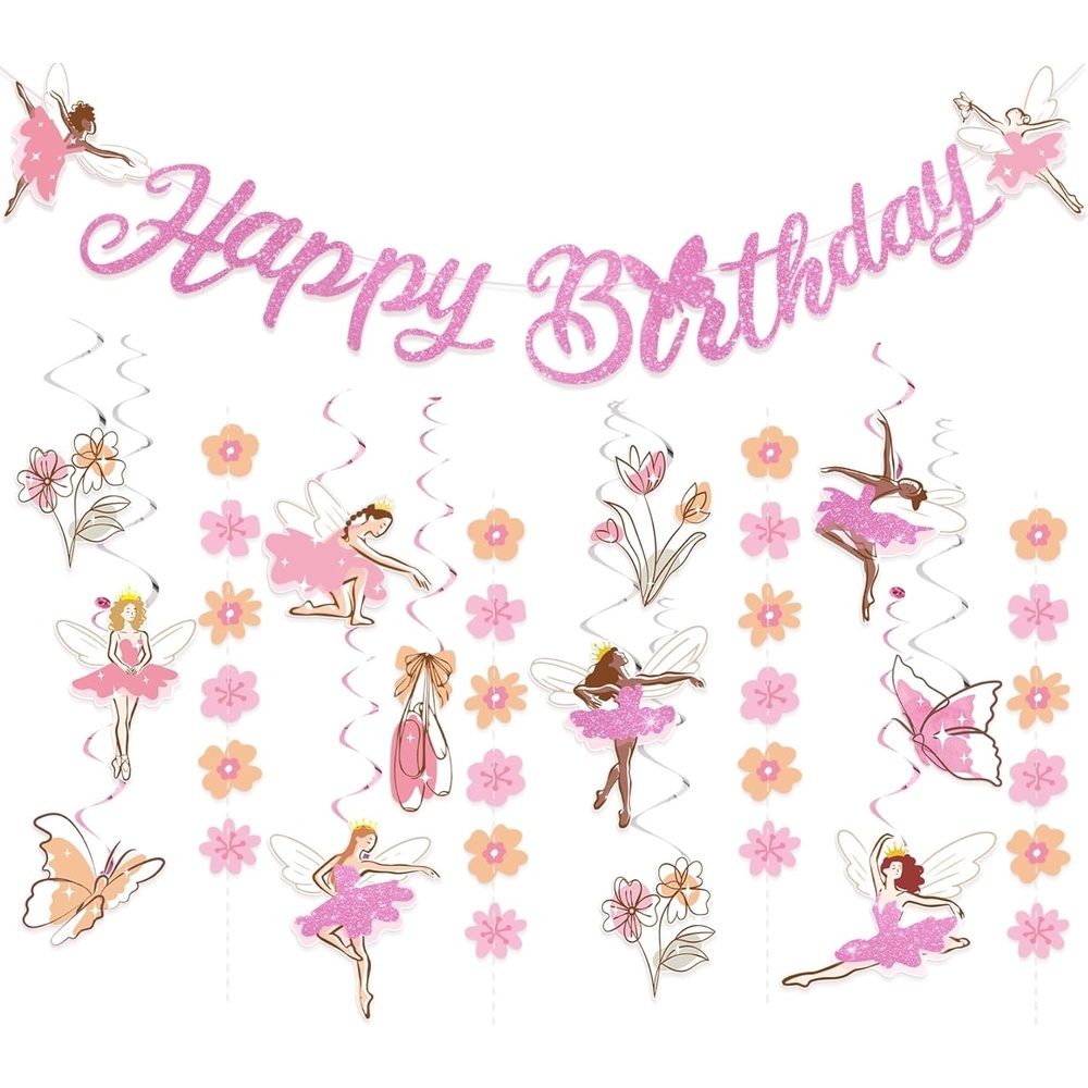 image:imageBack to School Decoration School Bus Banner Apple Pencil Hanging Honeycomb Decorations Welcome Back to School Classroom Kindergarten Teacher Appreciation First Day of School Bulletin Board SuppliesBallerina Dancer Banner