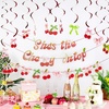 Back to School Decoration School Bus Banner Apple Pencil Hanging Honeycomb Decorations Welcome Back to School Classroom Kindergarten Teacher Appreciation First Day of School Bulletin Board Supplies(Cherry Pink)