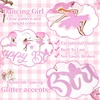 Back to School Decoration School Bus Banner Apple Pencil Hanging Honeycomb Decorations Welcome Back to School Classroom Kindergarten Teacher Appreciation First Day of School Bulletin Board Supplies(Ballerina Dancer Banner)