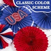 Hawaiian Luau Party Decorations Tropical Beach Aloha Palm Leaves Garland Luau Honeycomb Table Centerpiece Tissue Pom Poms Paper Fans Tiki Totem Hanging Decor Tropical Summer Beach Pool Party Supplies(Red White Blue Patriotic Decorations)
