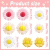 SUNBEAUTY 4th of July Patriotic Decorations Red White Blue Hanging Honeycomb Balls Independence Day Paper Honeycomb Flower for Memorial Day USA Flag Veterans 250th Anniversary Party Supplies(Pink yellow white Daisy)