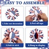 SUNBEAUTY 4th of July Patriotic Decorations Red White Blue Hanging Honeycomb Balls Independence Day Paper Honeycomb Flower for Memorial Day USA Flag Veterans 250th Anniversary Party Supplies(Patriotic Honeycomb Flower)