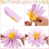Fairy Mushroom Party Decorations, Pastel Paper Flower Garland Fairy Baby Shower Decorations Hanging for Wall Tissue Daisy Floral for Enchanted Fairy First Birthday Spring Easter Garden Indoor Outdoor(Cottage  Whimsical)
